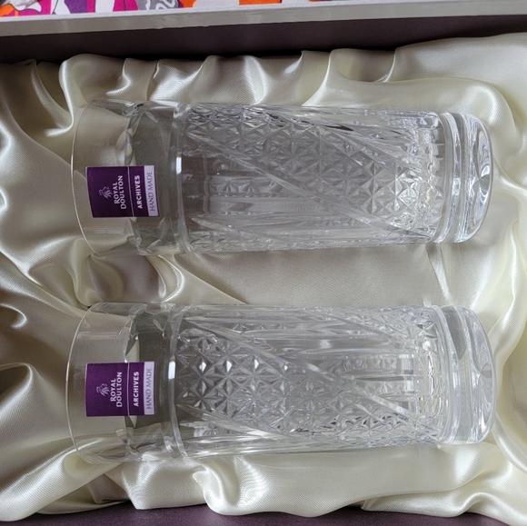 Royal Doulton Webb Corbett Archives Set of 2 Highball - Picture 6 of 13